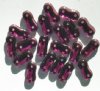 20 4x16mm Two Hole Spacer - Transparent Amethyst